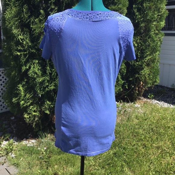 Angels Never Die Purple Embellished T-shirt, Med - Picture 5 of 16